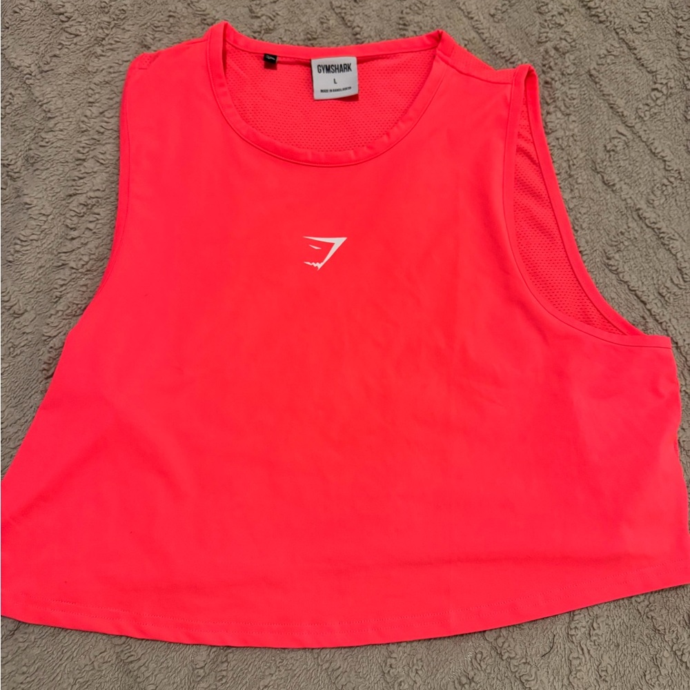 Gymshark Vibrant Pink Sleeveless Crop Top